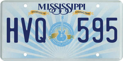 MS license plate HVQ595