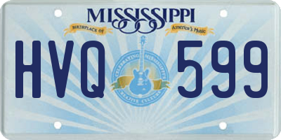 MS license plate HVQ599