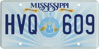MS license plate HVQ609