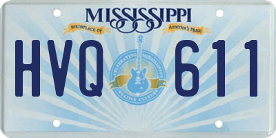 MS license plate HVQ611