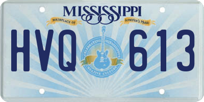 MS license plate HVQ613