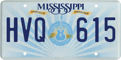MS license plate HVQ615