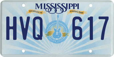 MS license plate HVQ617
