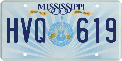 MS license plate HVQ619