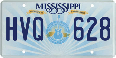 MS license plate HVQ628