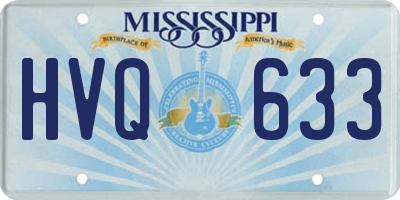 MS license plate HVQ633
