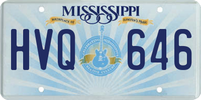 MS license plate HVQ646