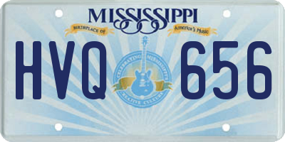 MS license plate HVQ656