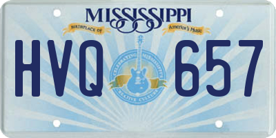 MS license plate HVQ657