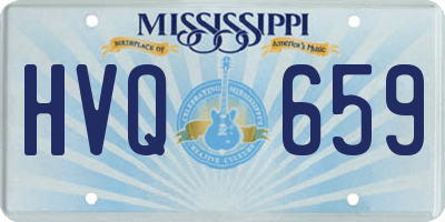 MS license plate HVQ659