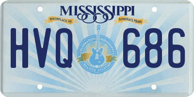 MS license plate HVQ686