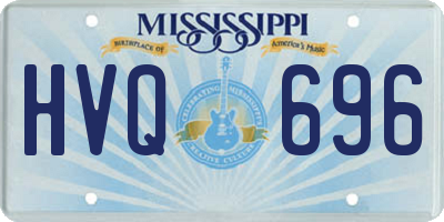MS license plate HVQ696
