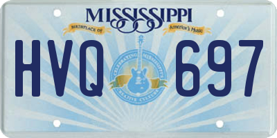 MS license plate HVQ697