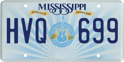MS license plate HVQ699