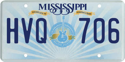 MS license plate HVQ706