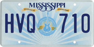 MS license plate HVQ710