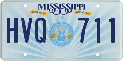 MS license plate HVQ711