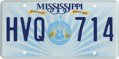 MS license plate HVQ714