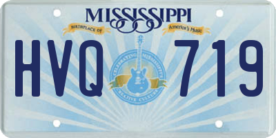 MS license plate HVQ719