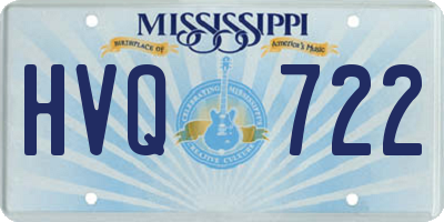 MS license plate HVQ722