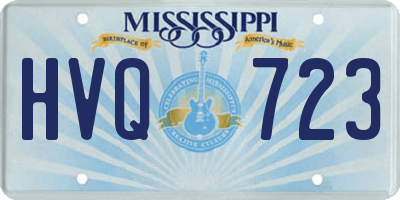 MS license plate HVQ723