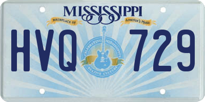 MS license plate HVQ729
