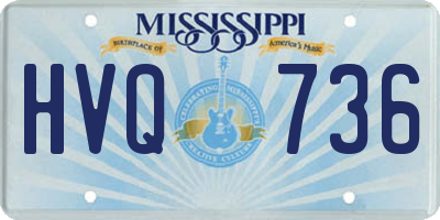 MS license plate HVQ736