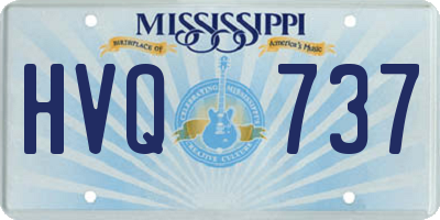 MS license plate HVQ737