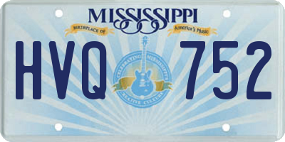 MS license plate HVQ752