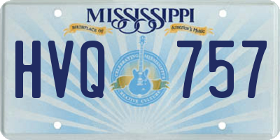 MS license plate HVQ757