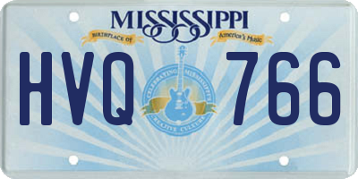 MS license plate HVQ766