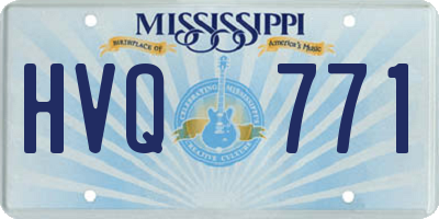 MS license plate HVQ771