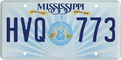 MS license plate HVQ773