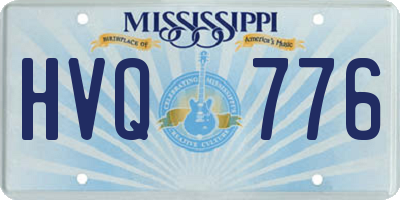 MS license plate HVQ776