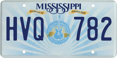 MS license plate HVQ782