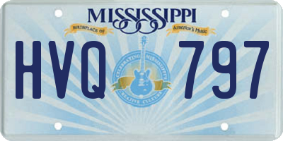 MS license plate HVQ797
