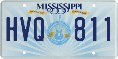 MS license plate HVQ811