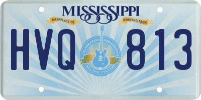 MS license plate HVQ813