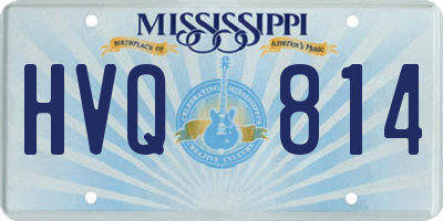 MS license plate HVQ814