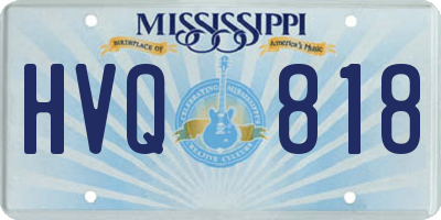 MS license plate HVQ818