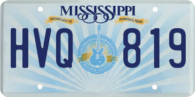 MS license plate HVQ819