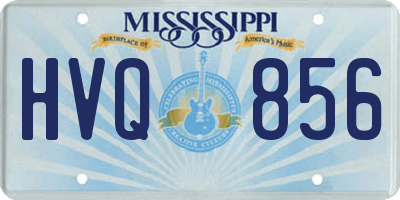 MS license plate HVQ856