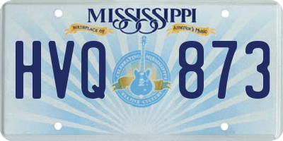MS license plate HVQ873
