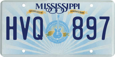 MS license plate HVQ897