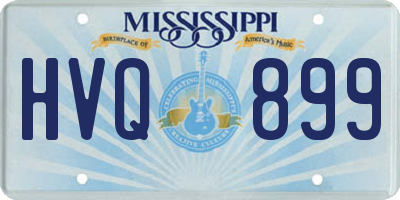 MS license plate HVQ899