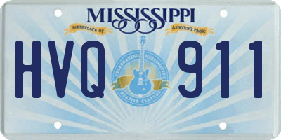 MS license plate HVQ911