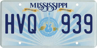 MS license plate HVQ939