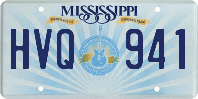 MS license plate HVQ941