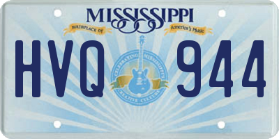 MS license plate HVQ944