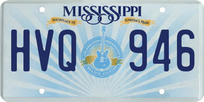 MS license plate HVQ946